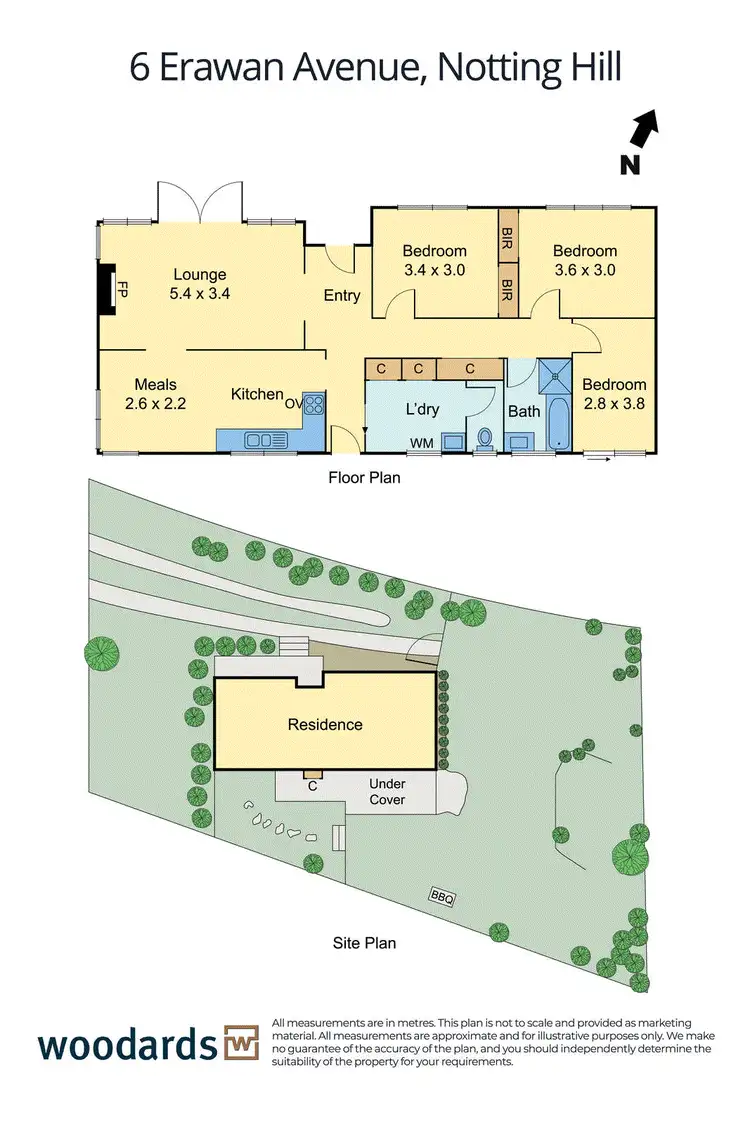 Floorplan of Homely house listing, 6 Erawan Avenue, Notting Hill VIC 3168