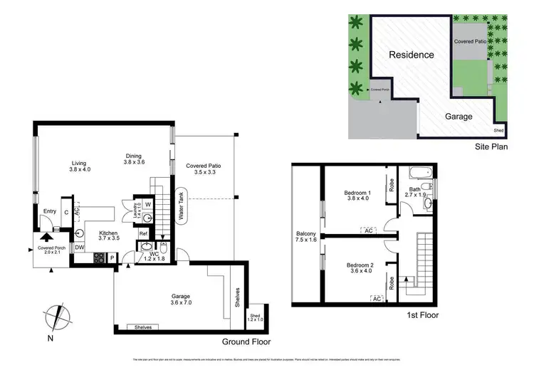 Floorplan of Homely townhouse listing, 3/5 Yunki Court, Ashwood VIC 3147