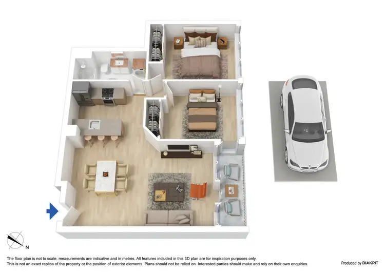 Floorplan of Homely apartment listing, 115/38 Kavanagh Street, Southbank VIC 3006