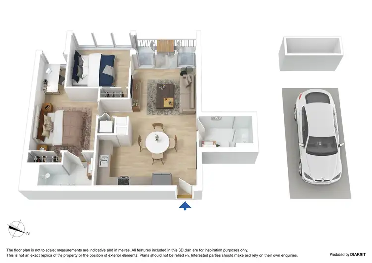 Floorplan of Homely apartment listing, 5509/560 Lonsdale Street, Melbourne VIC 3000