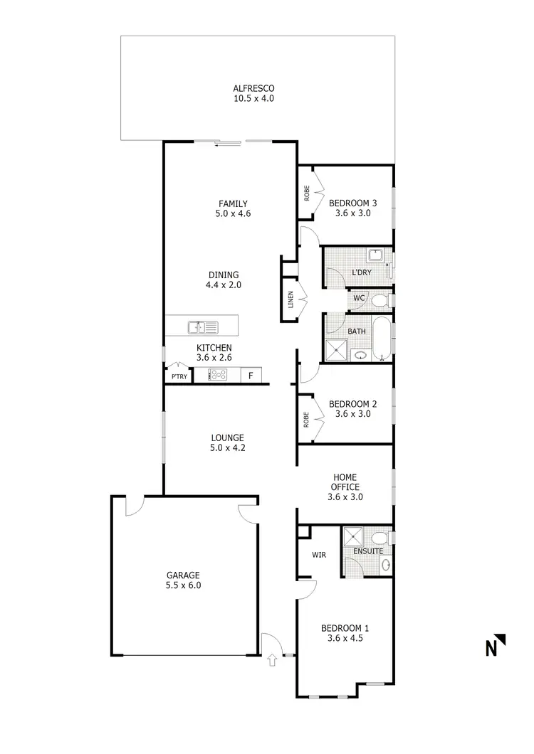 Floorplan of Homely house listing, 19 Grange Drive, Broadford VIC 3658