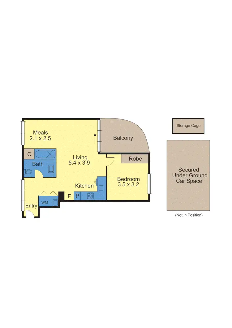 Floorplan of Homely apartment listing, 101C/1142 Nepean Highway, Highett VIC 3190