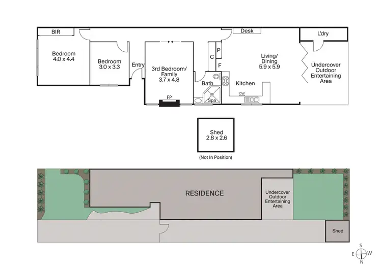 Floorplan of Homely house listing, 78 Vernon Street, South Kingsville VIC 3015