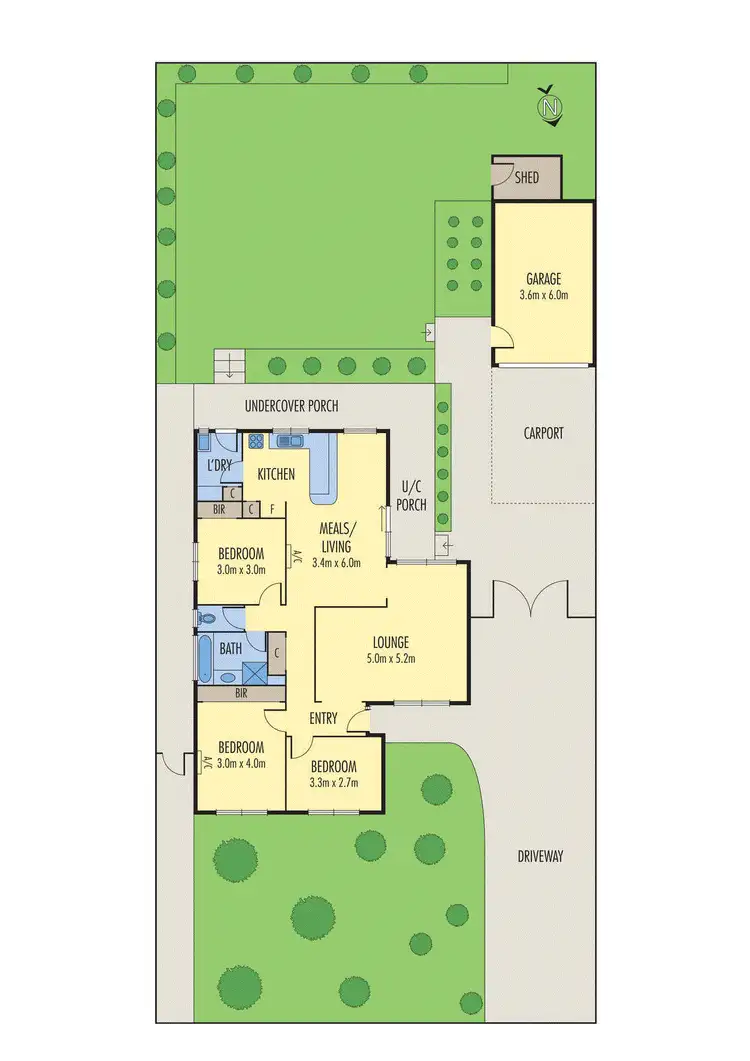 Floorplan of Homely house listing, 10 Newcombe Court, Clarinda VIC 3169