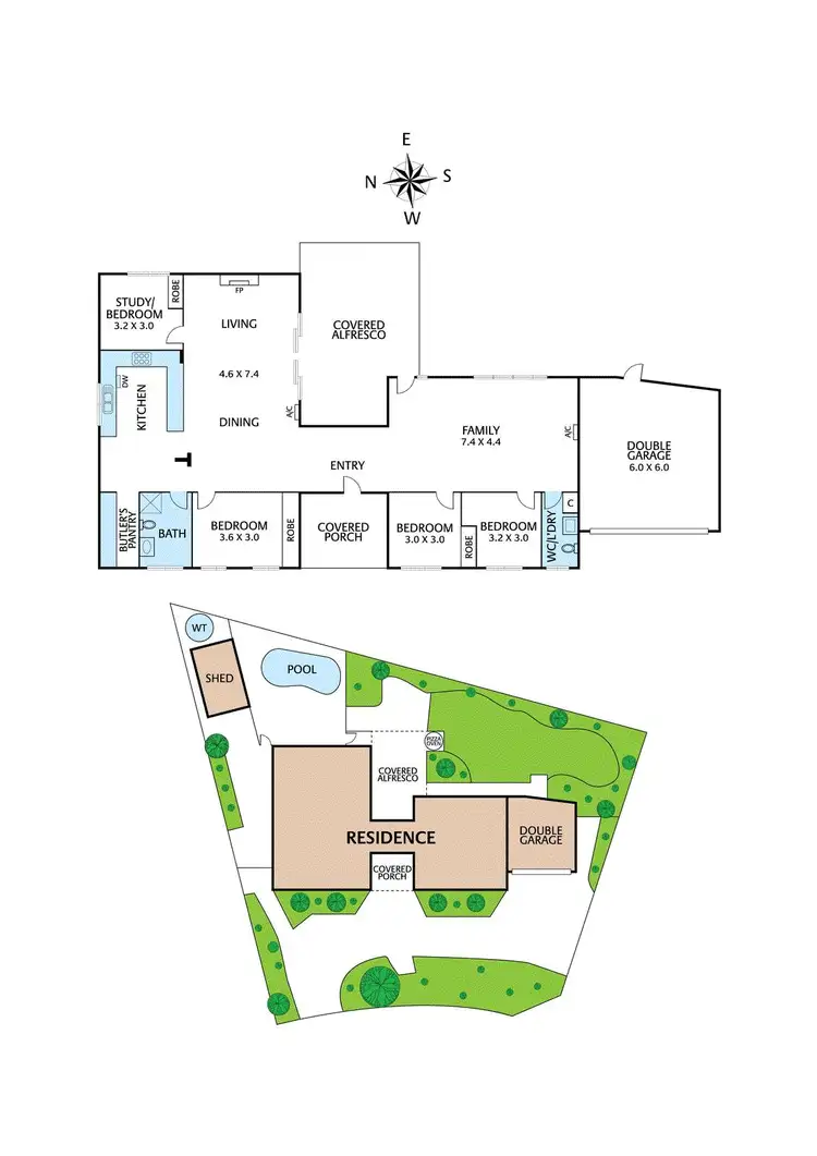 Floorplan of Homely house listing, 4 Everleigh Drive, Diamond Creek VIC 3089