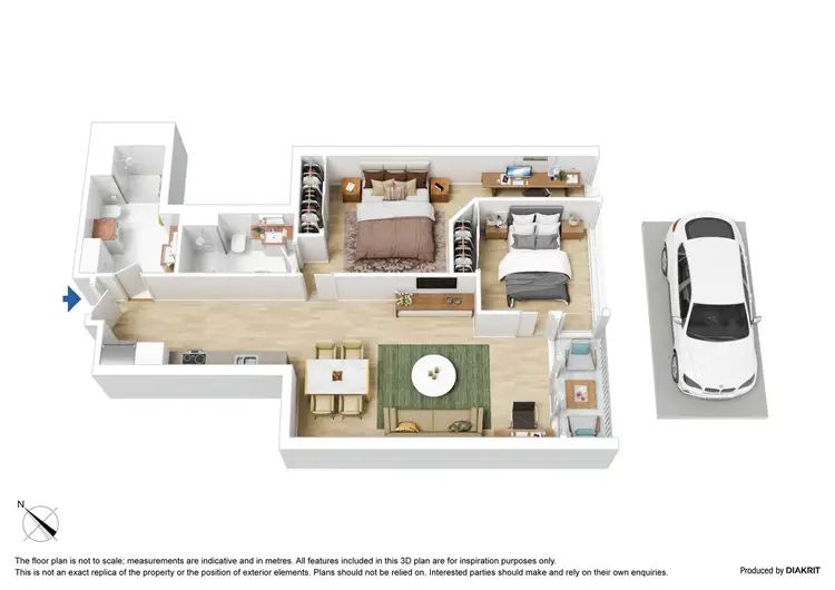 Floorplan of Homely apartment listing, 3512/151 City Road, Southbank VIC 3006
