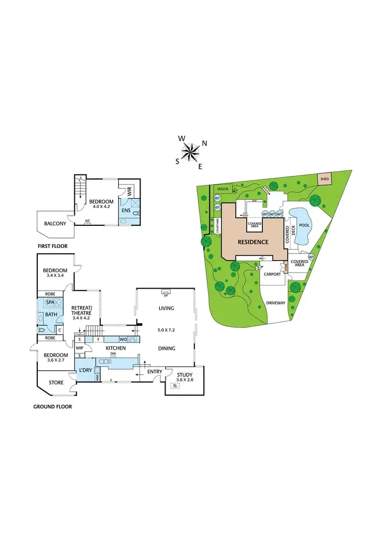 Floorplan of Homely house listing, 23 Hartland Way, Eltham VIC 3095