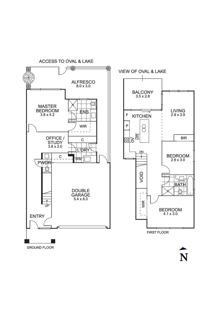 Floorplan of Homely townhouse listing, 9/20 Painted Hills  Road, Doreen VIC 3754
