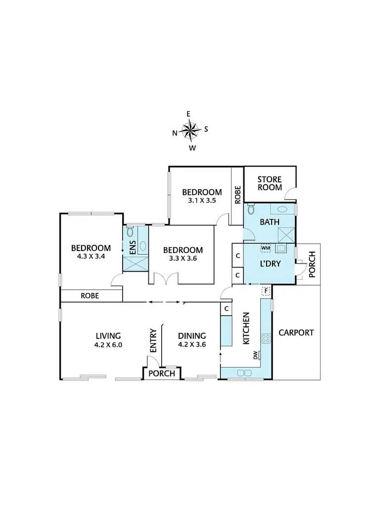 Floorplan of Homely townhouse listing, 1/910 Burke Road, Deepdene VIC 3103