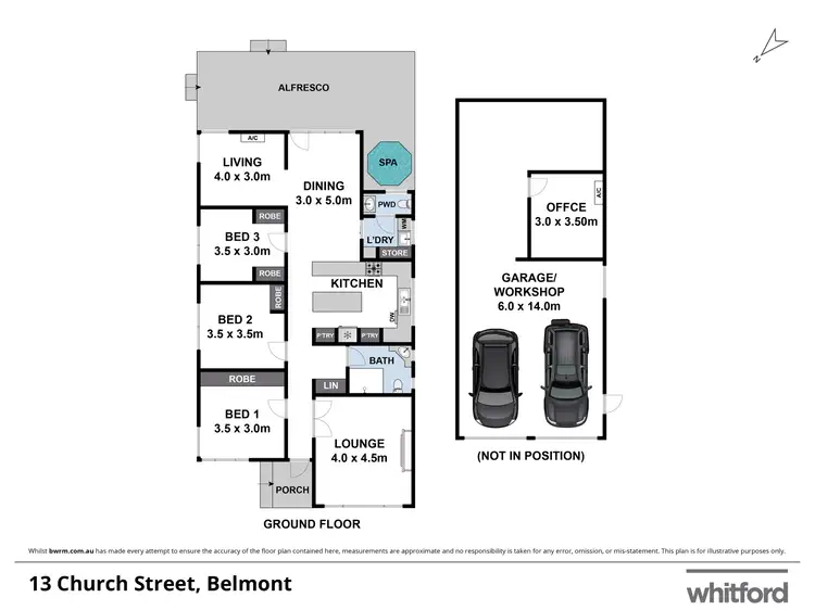 Floorplan of Homely house listing, 13 Church Street, Belmont VIC 3216