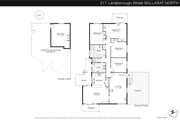 Floorplan of Homely house listing, 211 Landsborough Street, Ballarat North VIC 3350