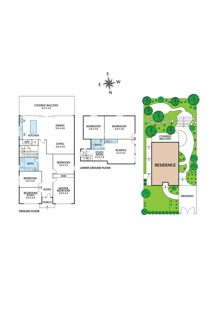 Floorplan of Homely house listing, 128 Napoleon Street, Eltham VIC 3095