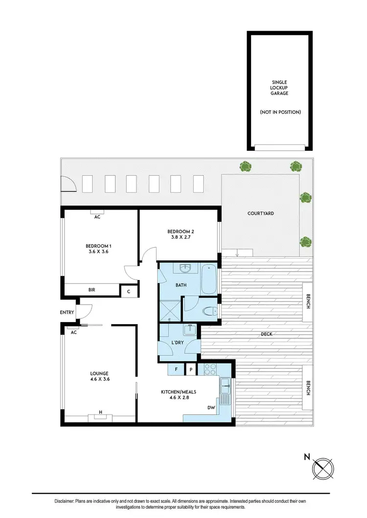 Floorplan of Homely unit listing, 8/58 Naples Road, Mentone VIC 3194