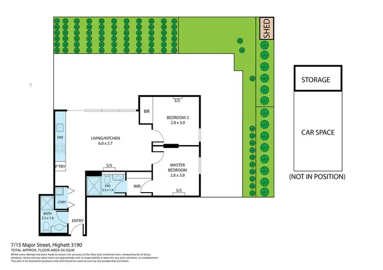 Floorplan of Homely apartment listing, 7/15 Major Street, Highett VIC 3190
