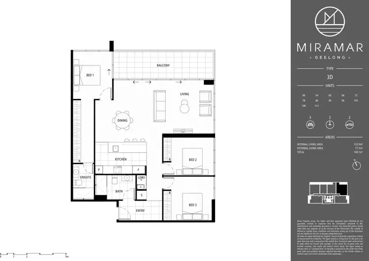 Floorplan of Homely apartment listing, 1105/18-20 Cavendish Street, Geelong VIC 3220