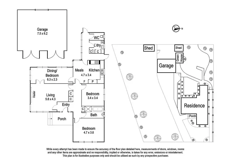 Floorplan of Homely house listing, 1-3 McDonald Avenue, Ivanhoe VIC 3079