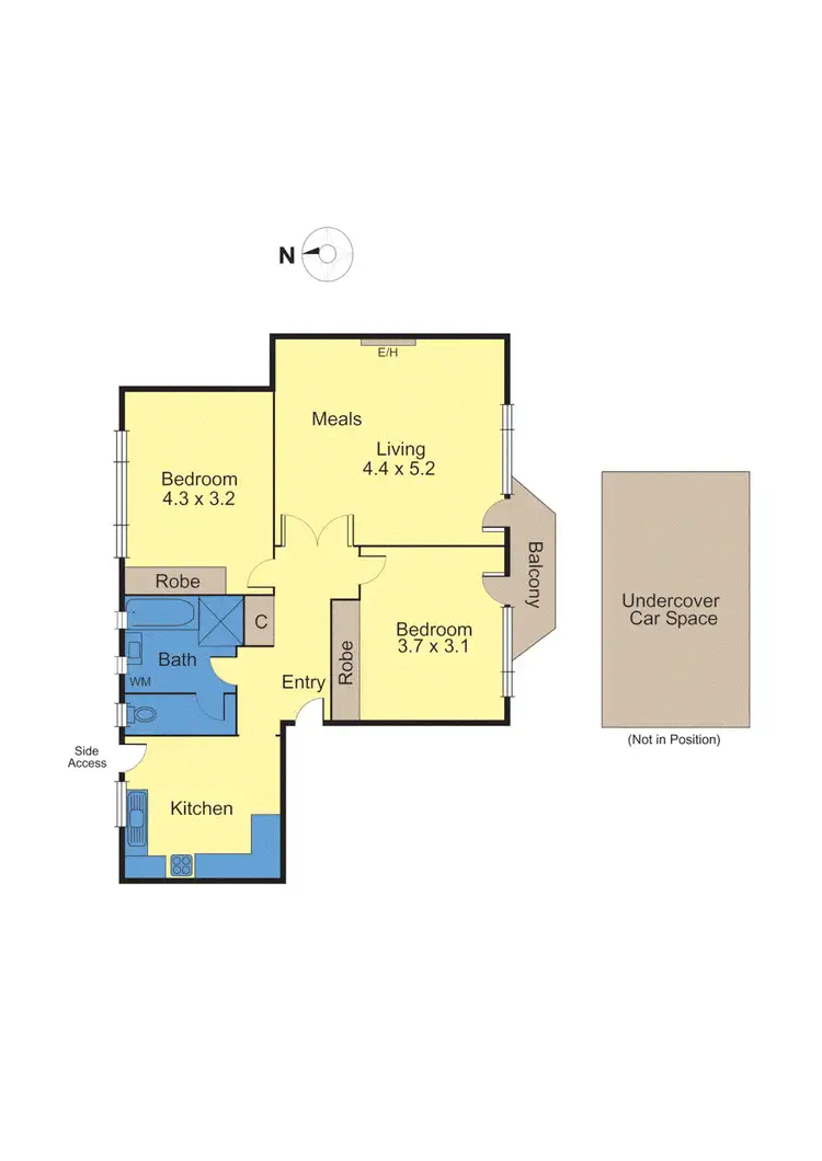 Floorplan of Homely apartment listing, 9/323 Orrong Road, St Kilda East VIC 3183