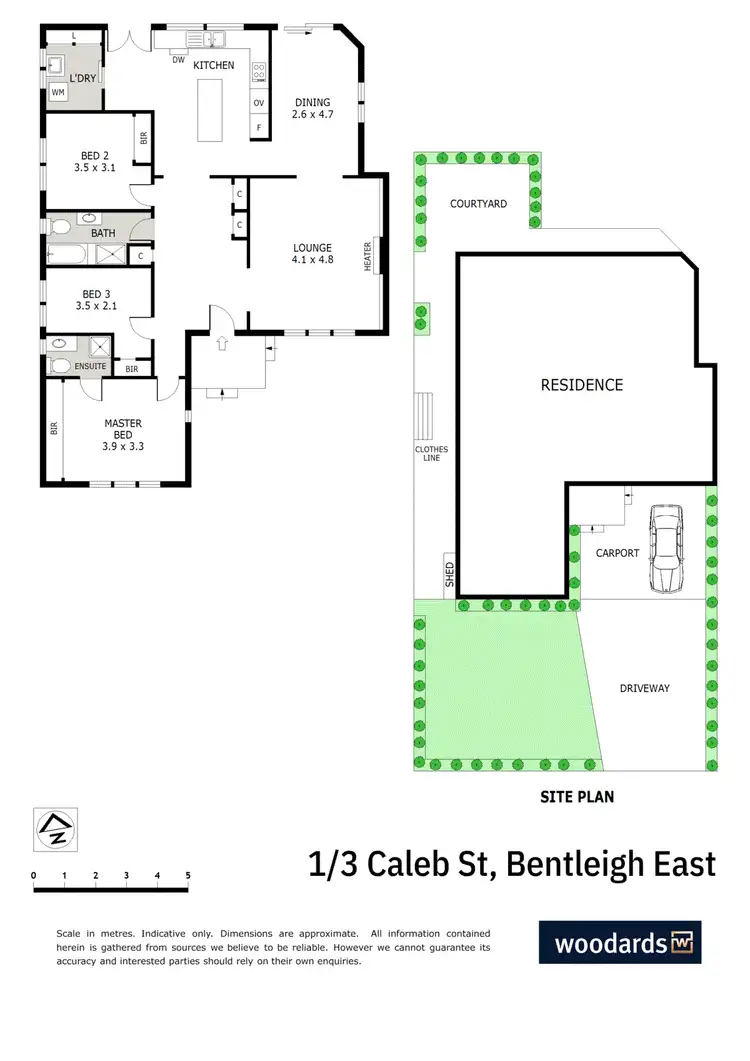 Floorplan of Homely unit listing, 1/3 Caleb Street, Bentleigh East VIC 3165