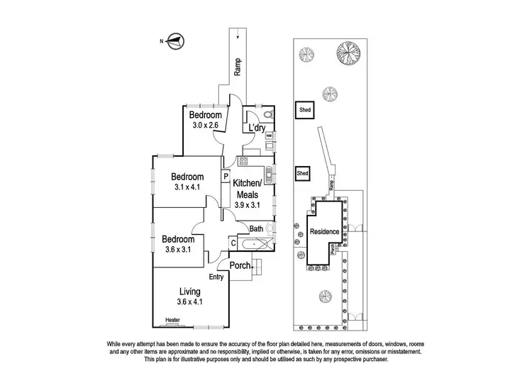 Floorplan of Homely house listing, 24 Bamfield Road, Heidelberg Heights VIC 3081