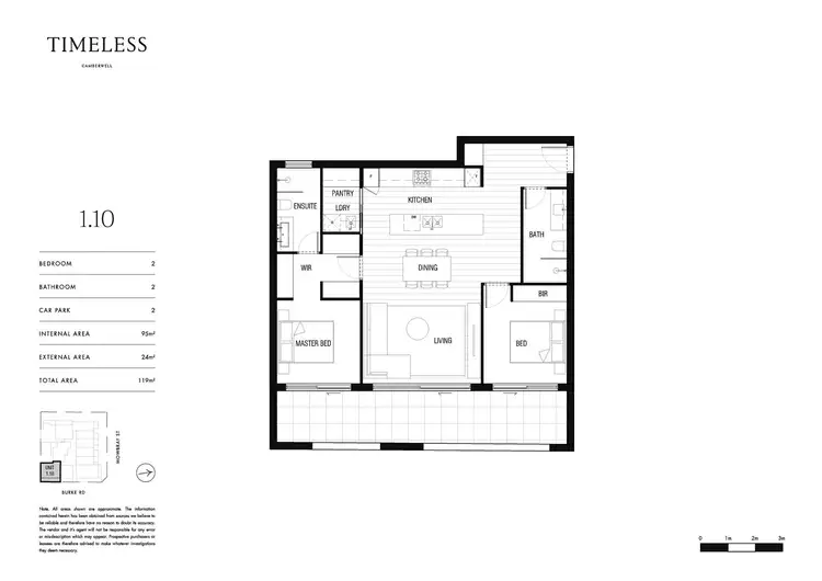 Floorplan of Homely apartment listing, 110/553 Burke Road, Camberwell VIC 3124