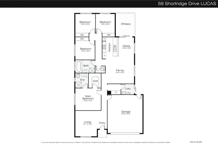 Floorplan of Homely house listing, 59 Shortridge Drive, Lucas VIC 3350