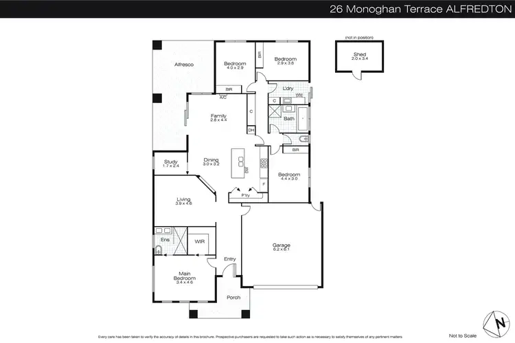 Floorplan of Homely house listing, 26 Monaghan Terrace, Alfredton VIC 3350