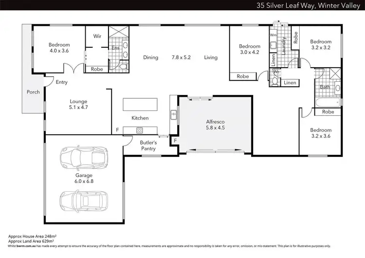 Floorplan of Homely house listing, 35 Silver Leaf Way, Winter Valley VIC 3358