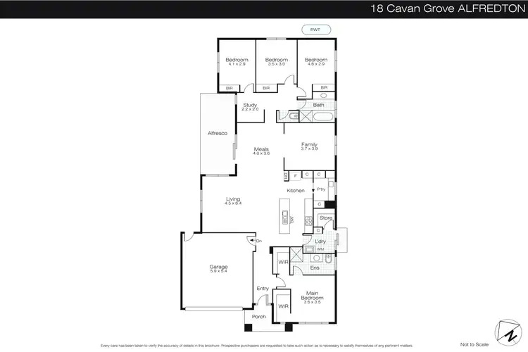 Floorplan of Homely house listing, 18 Cavan Grove, Alfredton VIC 3350
