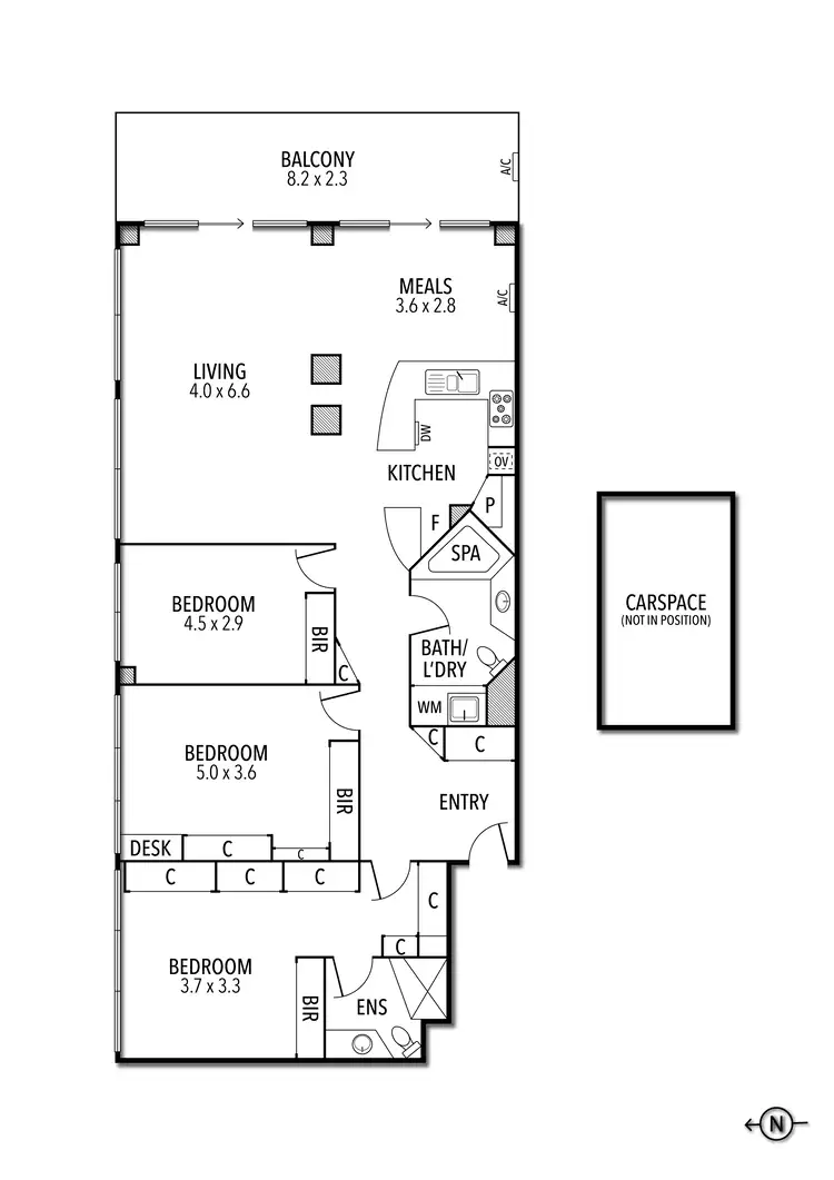 Floorplan of Homely apartment listing, 18/238 The Avenue, Parkville VIC 3052