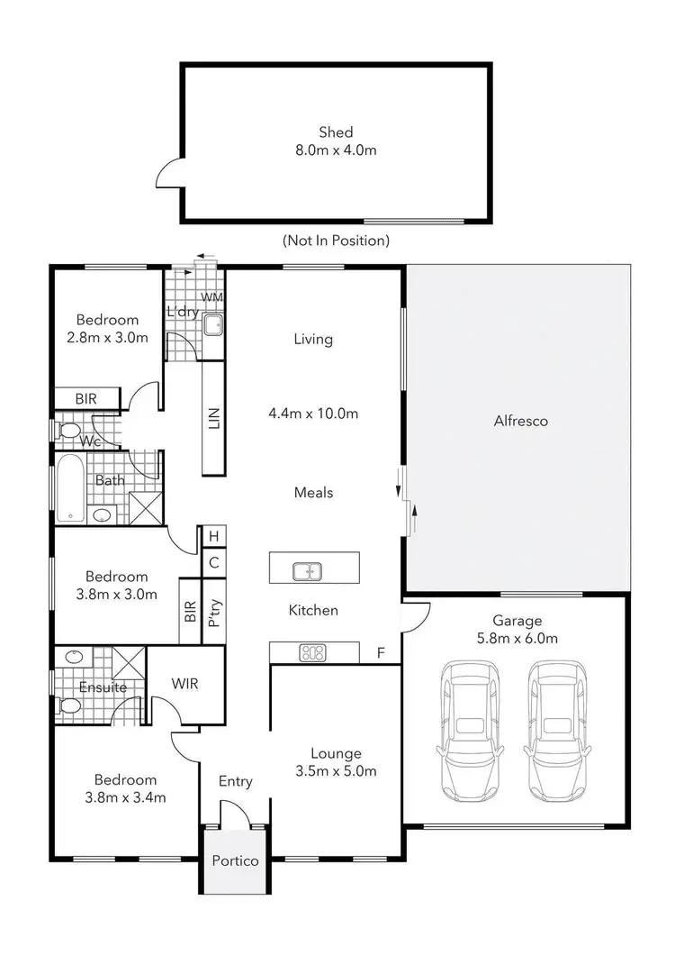 Floorplan of Homely house listing, 9 Duchess Drive, Winter Valley VIC 3358