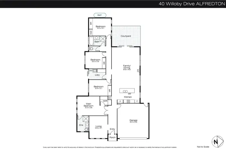 Floorplan of Homely house listing, 40 Willoby Drive, Alfredton VIC 3350