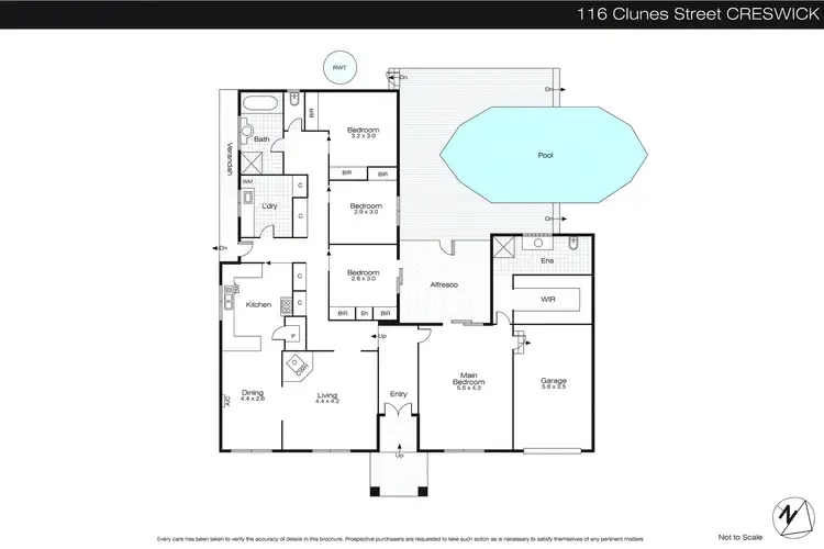 Floorplan of Homely house listing, 116 Clunes Road, Creswick VIC 3363