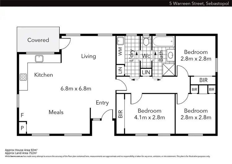Floorplan of Homely house listing, 5 Warreen Street, Sebastopol VIC 3356