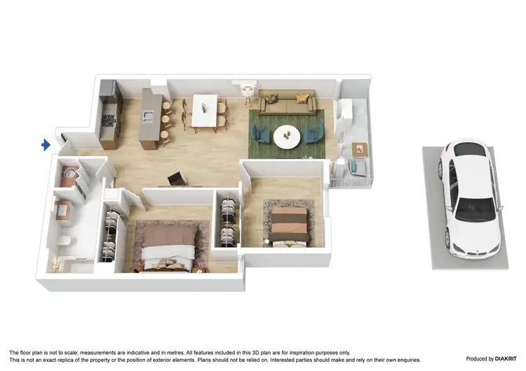 Floorplan of Homely apartment listing, 313/148 Wells Street, South Melbourne VIC 3205