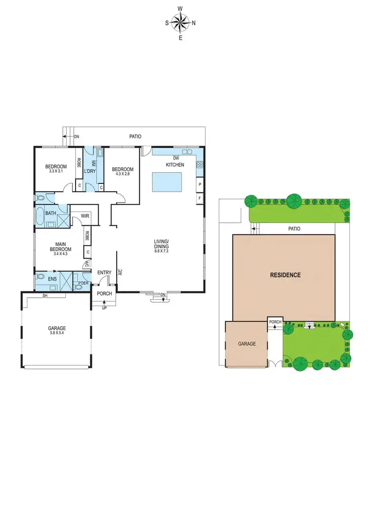 Floorplan of Homely unit listing, 2/1 David Street, Bentleigh East VIC 3165