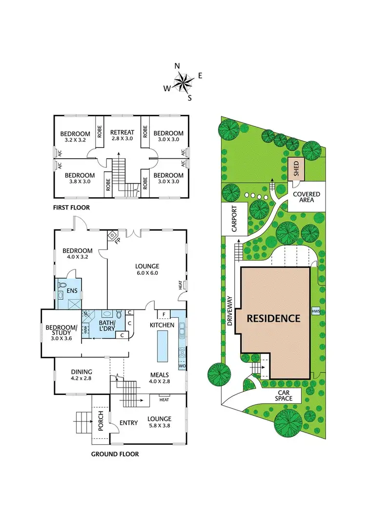 Floorplan of Homely house listing, 45 Cressy Street, Montmorency VIC 3094