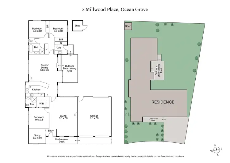Floorplan of Homely house listing, 5 Millwood Place, Ocean Grove VIC 3226
