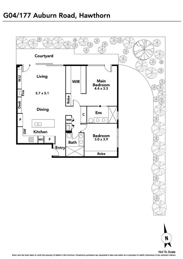 Floorplan of Homely apartment listing, G04/177 Auburn Road, Hawthorn VIC 3122