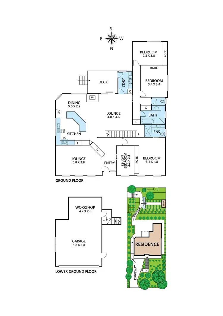 Floorplan of Homely house listing, 58 Dandallo Drive, Eltham VIC 3095