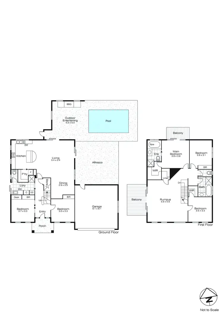 Floorplan of Homely house listing, 1 Marrod Close, Ballarat North VIC 3350