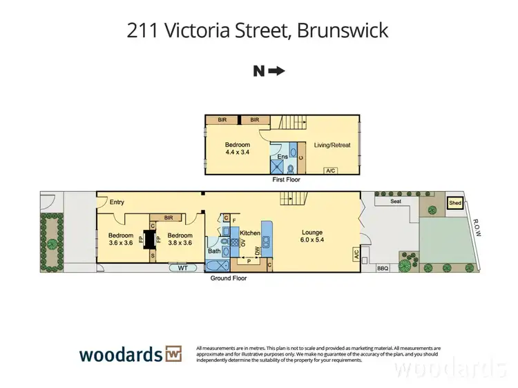 Floorplan of Homely house listing, 211 Victoria Street, Brunswick VIC 3056