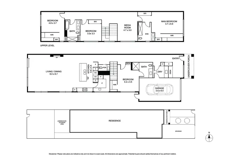 Floorplan of Homely townhouse listing, 7A Delma Street, Bentleigh East VIC 3165