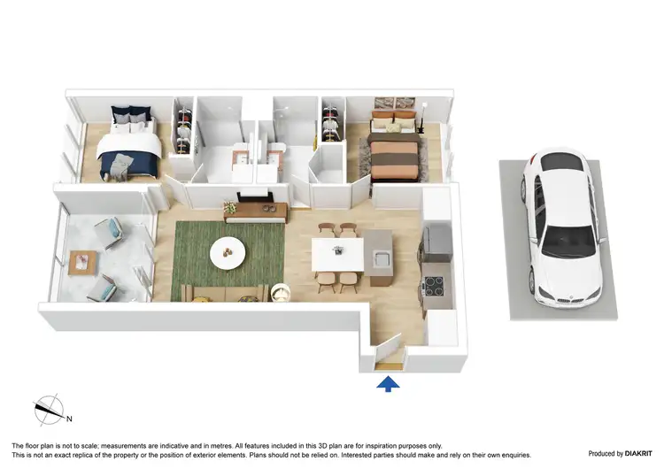 Floorplan of Homely apartment listing, 305/39 Park Street, South Melbourne VIC 3205