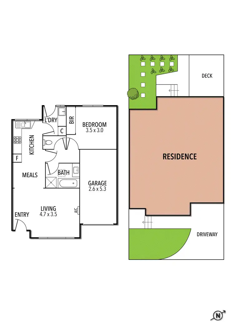 Floorplan of Homely unit listing, 7/204-206 Union Street, Brunswick West VIC 3055