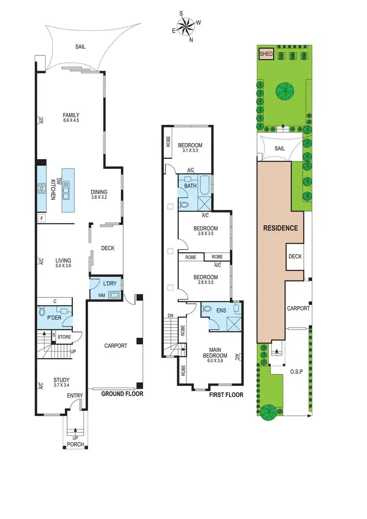 Floorplan of Homely townhouse listing, 18a Uonga Road, Bentleigh VIC 3204