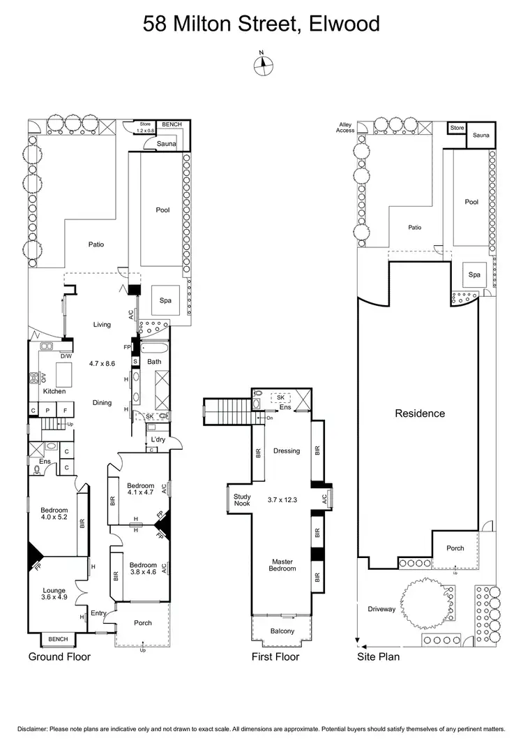 Floorplan of Homely house listing, 58 Milton Street, Elwood VIC 3184