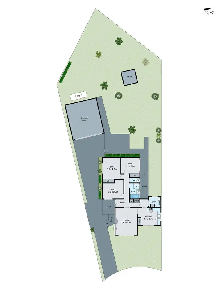 Floorplan of Homely house listing, 15 Gladesville Court, Dandenong North VIC 3175