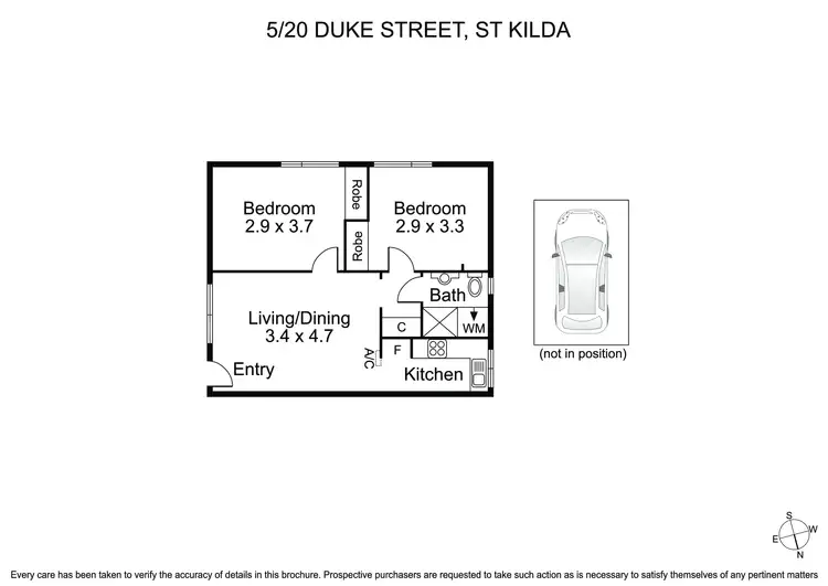 Floorplan of Homely apartment listing, 5/20 Duke Street, St Kilda VIC 3182