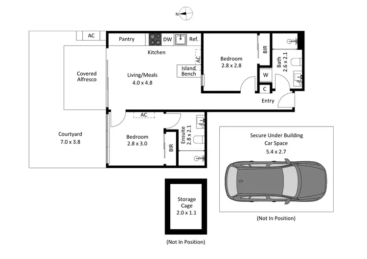 Floorplan of Homely apartment listing, 4/26-28 Broadway, Elwood VIC 3184