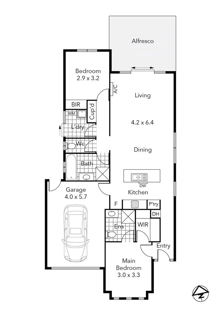 Floorplan of Homely house listing, 21 Echo Place, Alfredton VIC 3350